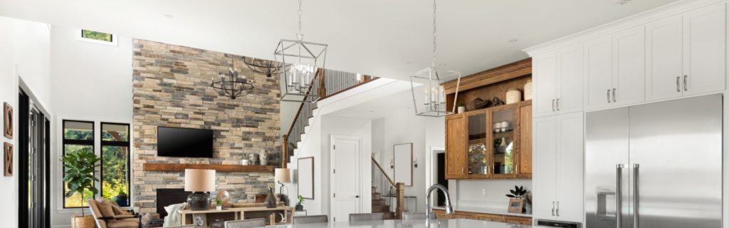 a remodeled living room in driftwood texas